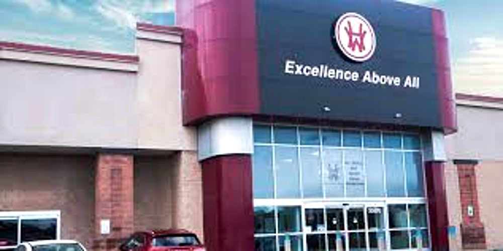 The College and Career Institute building, Excellence Above All