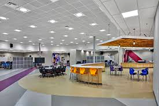 The CCI open collaboration commons with flexible seating