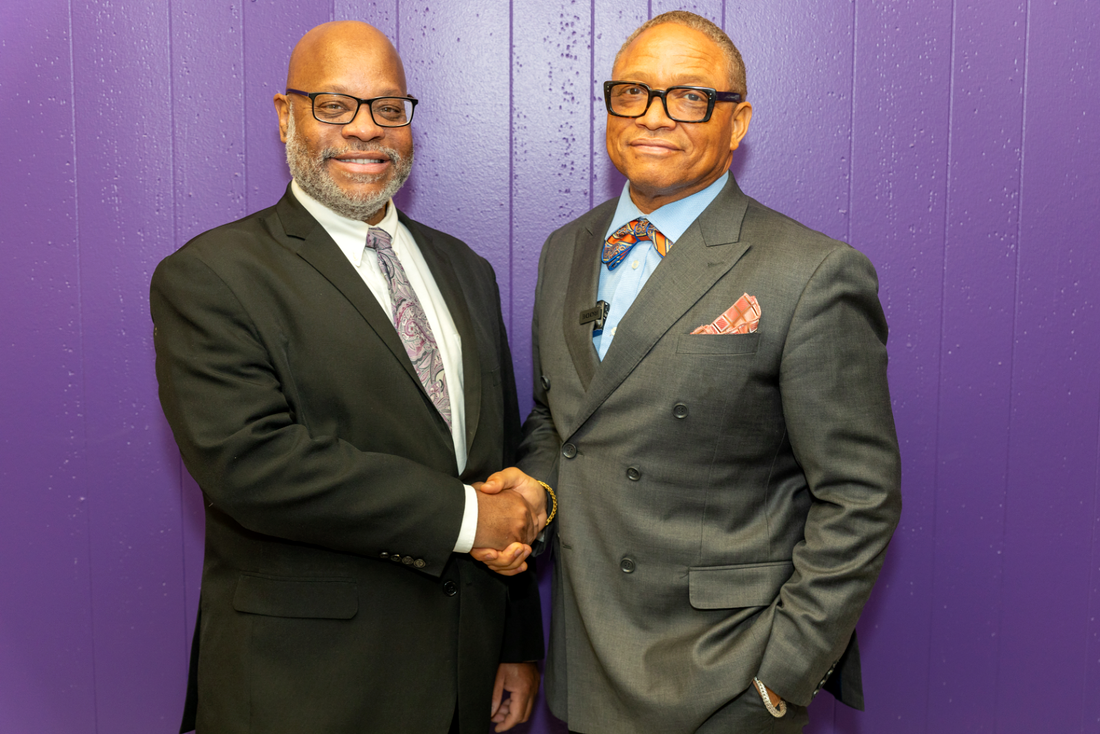 Harper Woods School District partnership handshake