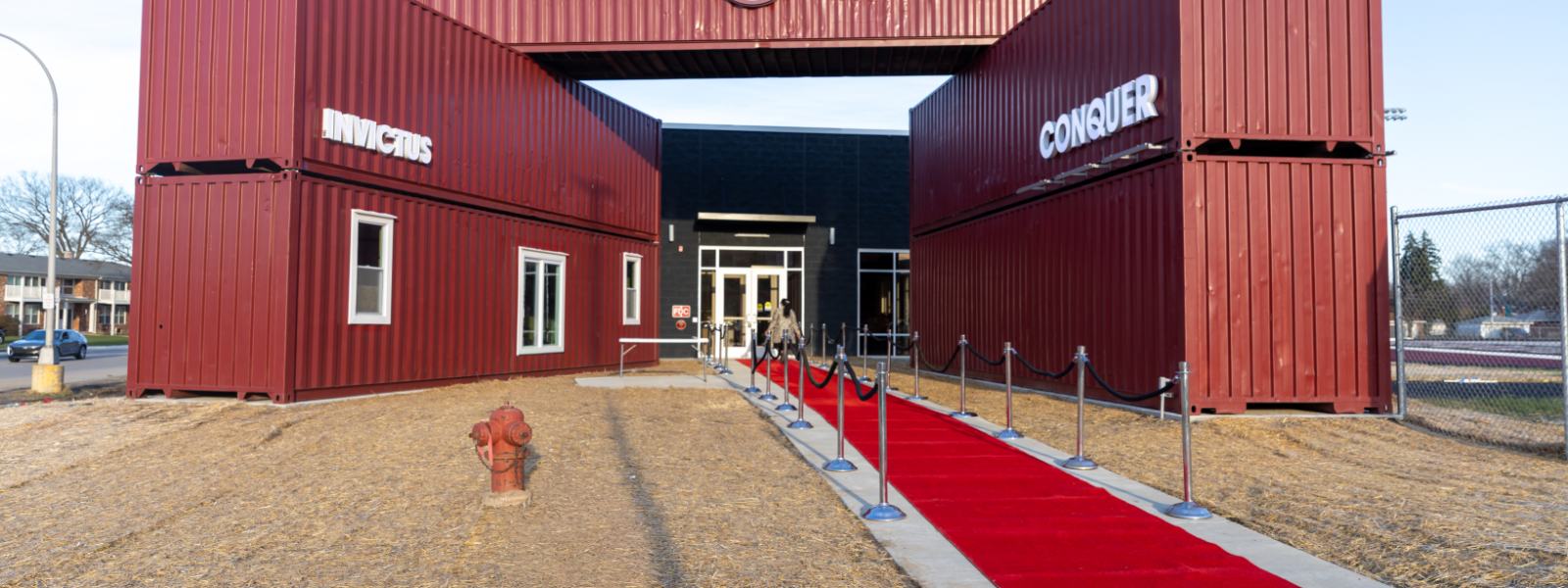 The Excellence Institute entrance on opening day
