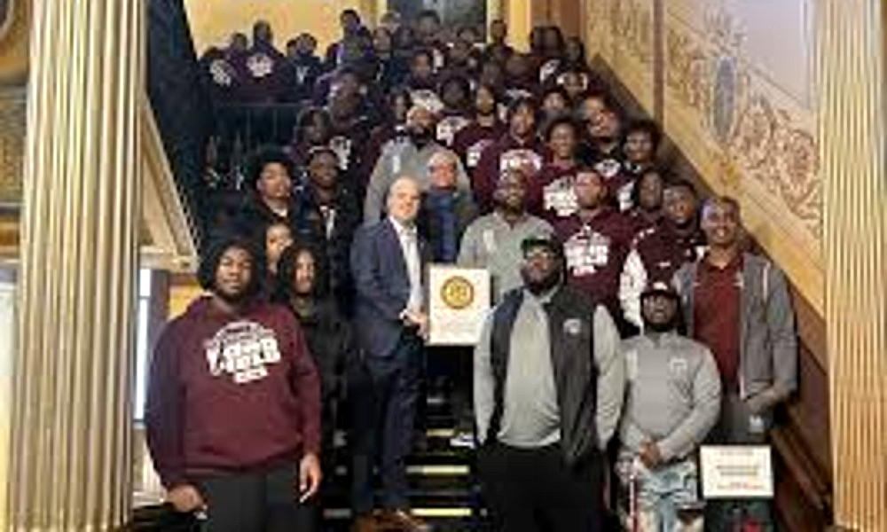Harper Woods students and coaches honored at the Michigan State Capitol